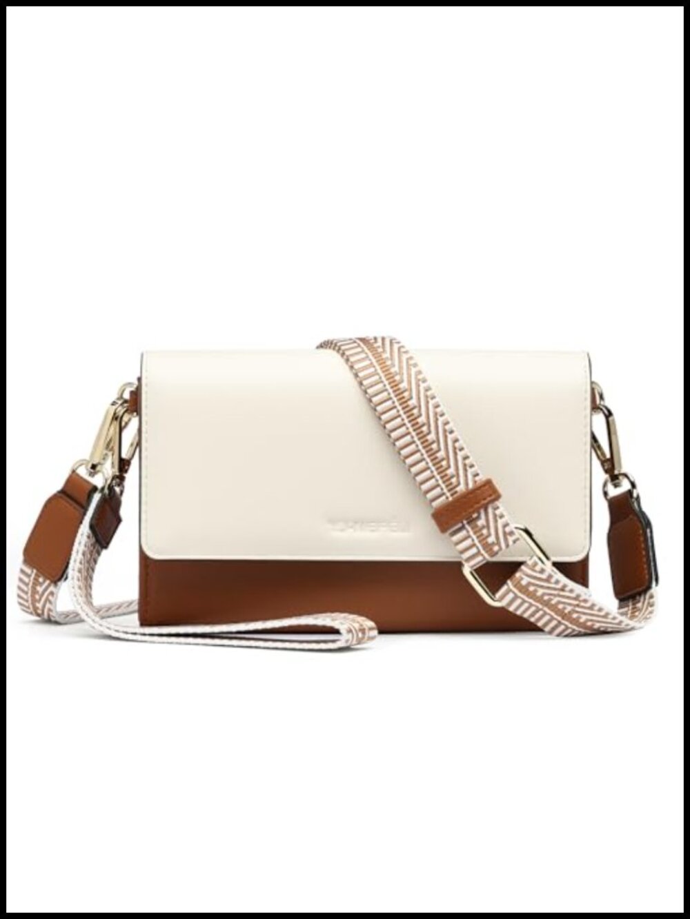 Small Crossbody Bag Vegan Leather RFID Wristlet Phone Purse